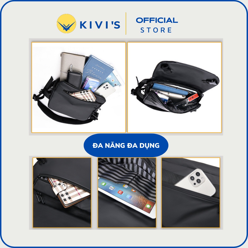 Túi Đeo Chéo Nam Czar/ Cairs Chống Nước Chất Liệu Vải Oxford Hàng Cao Cấp - KIVI'S