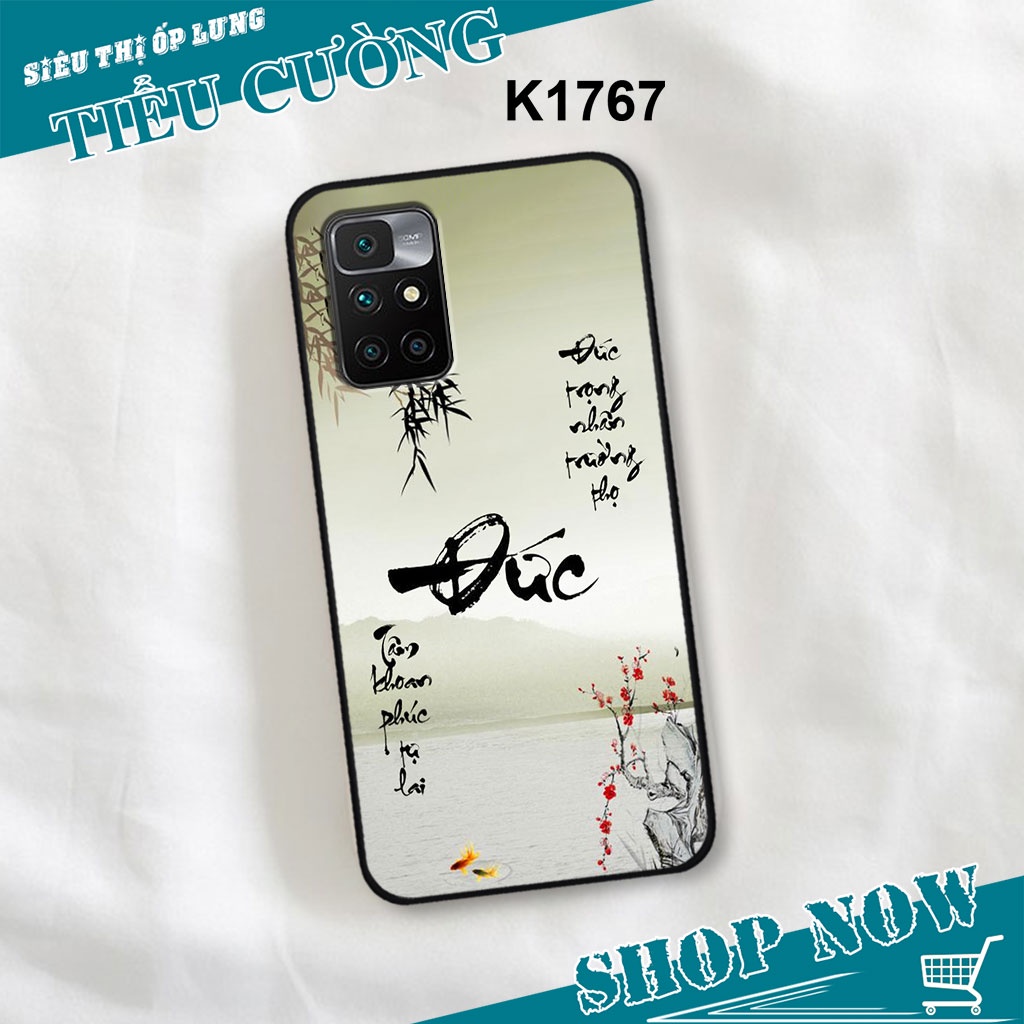 Ốp Xiaomi REDMI 10 in hình Họa tiết Thư Pháp siêu đẹp,RẺ-BỀN-ĐẸP