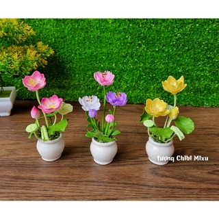 Hoa đất sét trang trí nhà cửa