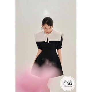 Đầm phối cổ nơ D1083