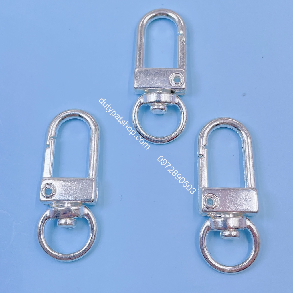 Móc càng cua, móc chìa khóa có chân xoay 360 độ  đủ màu treo thẻ, ba lô túi xách