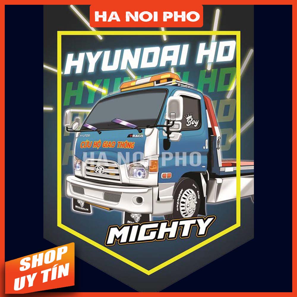 Cờ xe tải Hyundai Cứu Hộ Giao Thông | Hà Nội Phố Xe Tải