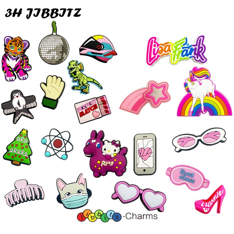 < 3h > Hạt Charm Giày Crocs jibbitz / 20 Hình Dạng / Chất Lượng Cao / Chính Hãng / jibbitz