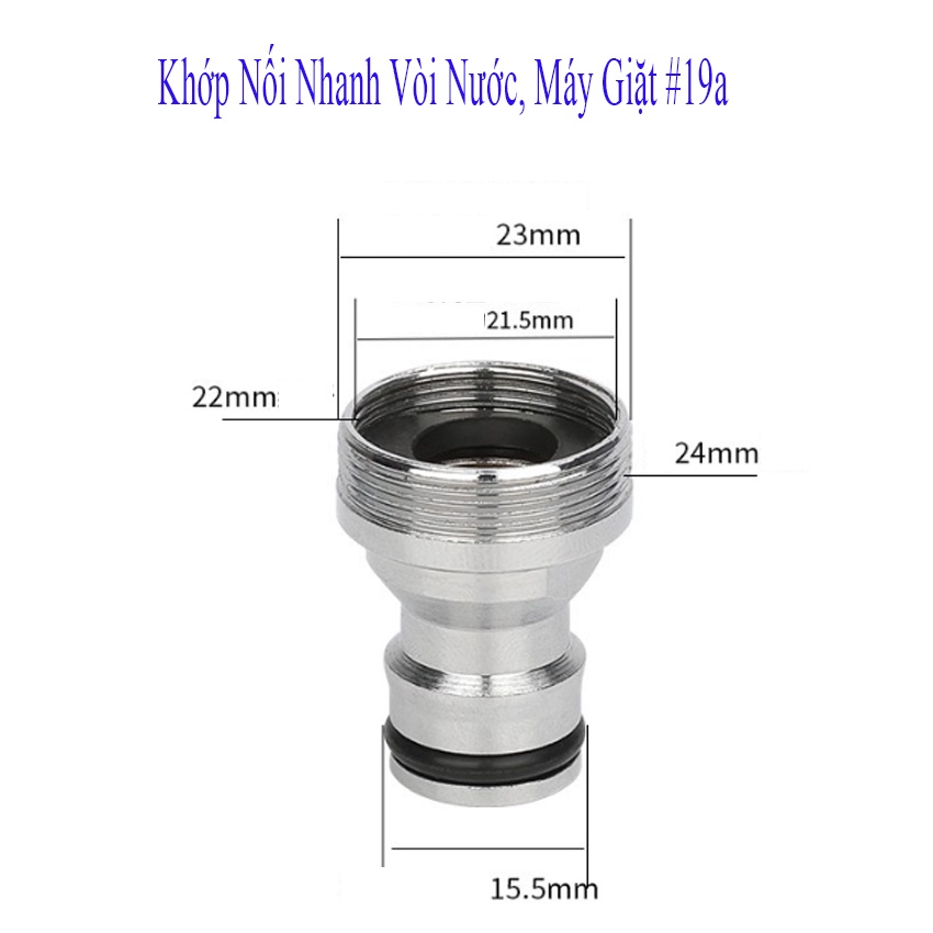 Khớp Nối Nhanh Vòi Nước, Máy Giặt