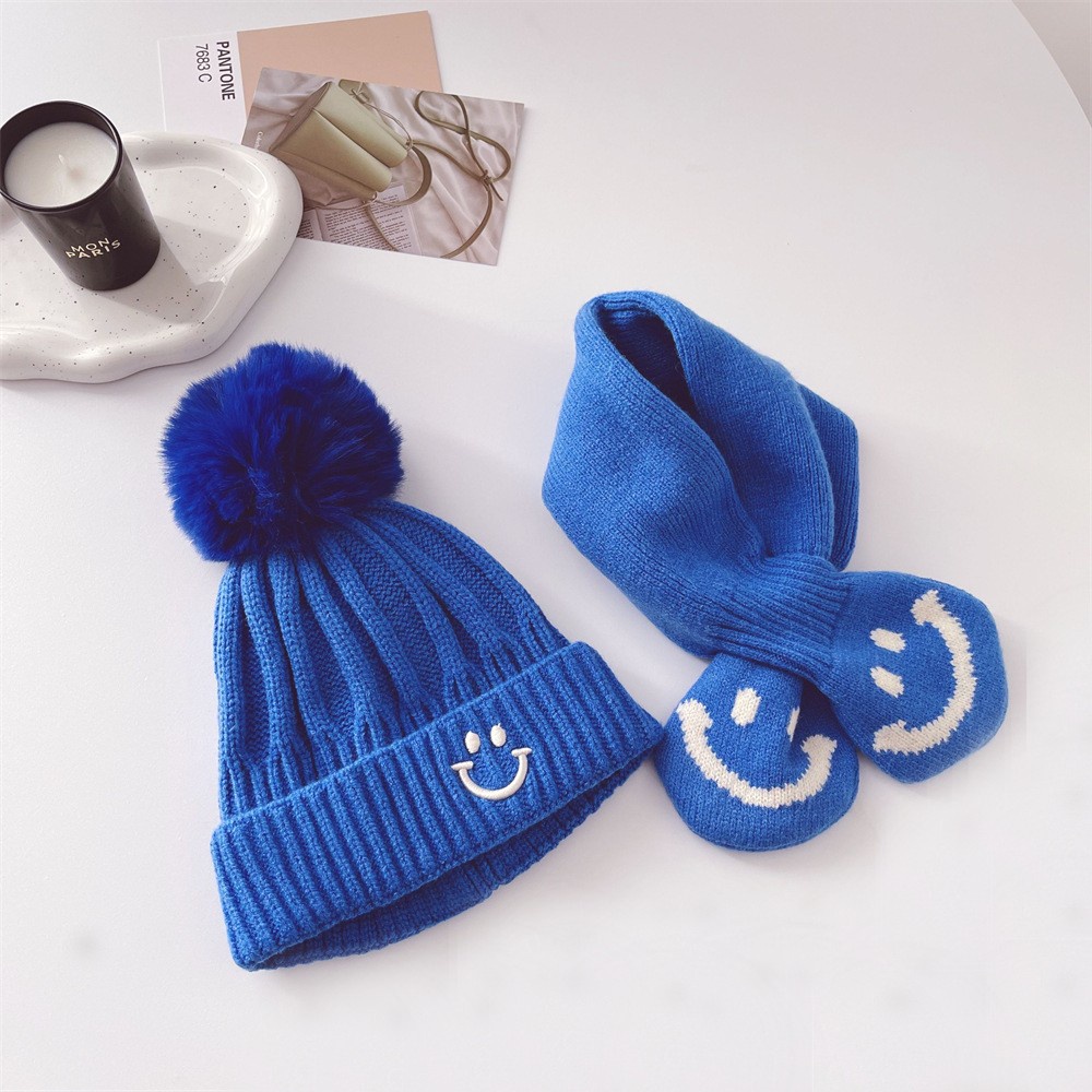 Sét mũ khăn mặt cười dành cho bé trai và bé gái S025