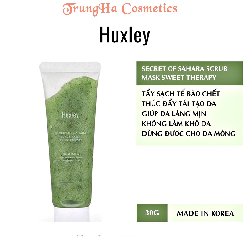 Huxley Tẩy Tế Bào Chết, Tẩy Da Chết Huxley Scrub Mask Sweet Therapy 120g - TTBC -TDC