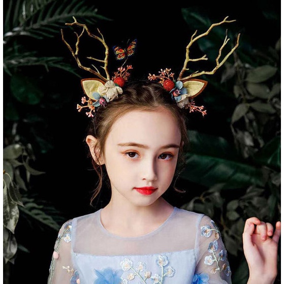 Cài noel, cài ngộ nghĩnh, cài tóc noel cho bé và người lớn siêu xinh, kẹp noel có đèn phát sáng, sừng hươu hoa lá