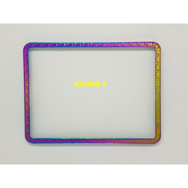 Khung bao biển số titan 7 màu