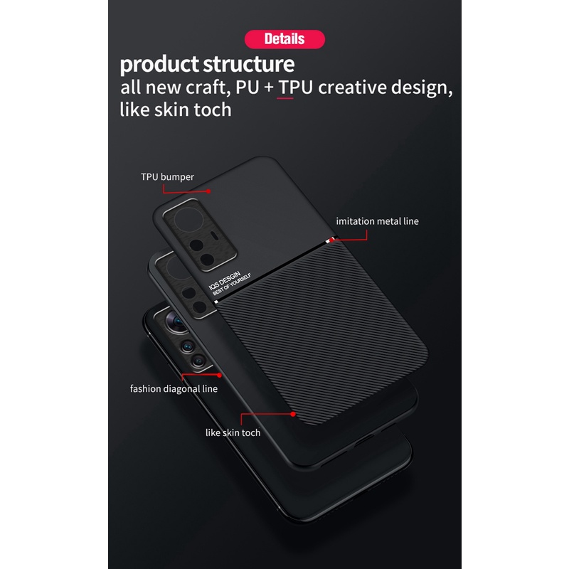 Ốp Lưng ChấT LiệU Da Cho Xiaomi Redmi K50 Ultra Note 12S Xiaomi 12 12X 12T Pro Lite