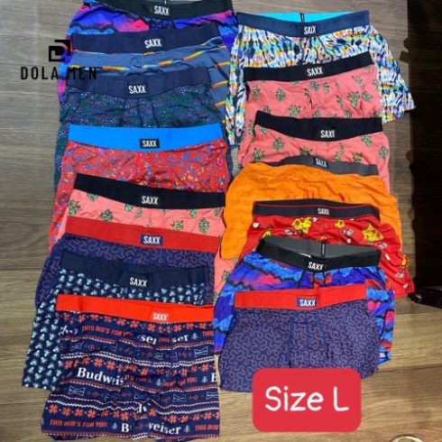 Quần Lót Nam Boxer SAXX Họa Tiết Nhiều Màu Hoạt Hình Dễ Thương Có Big Size 38