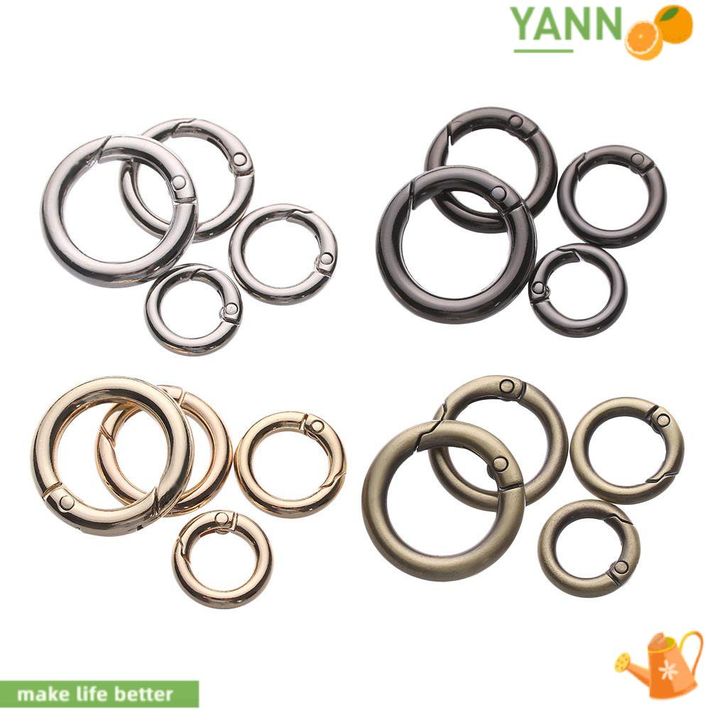 Set 10 Móc Khóa Tròn 10 / 12 / 16 / 19mm Bằng Hợp Kim Kẽm Chuyên Dụng Cho Túi Xách