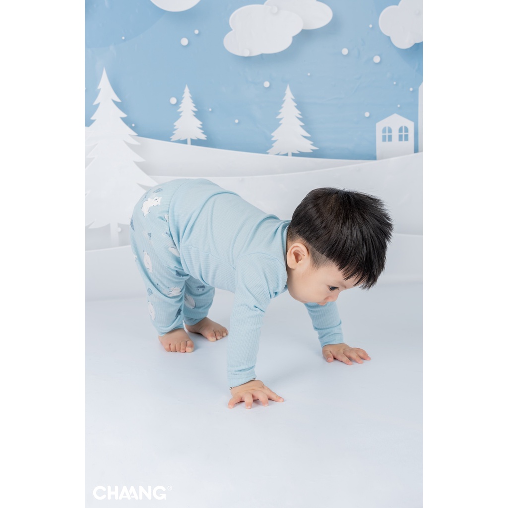 Chaang bộ quần áo dài tay cổ bèo Chaang Northern cho bé AW22 hihistores
