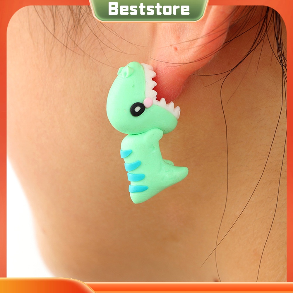 Khuyên Tai Đất Sét Mềm Hình Động Vật Đáng Yêu Cho Nữ