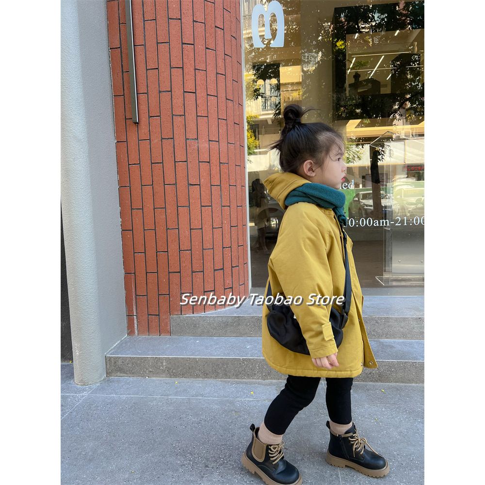 Áo Khoác Gió Mùa Đông Chần Bông Phong Cách Phương Tây Mới 2022 Giữ Ấm Mùa Đông Cho Bé Gái I9HS