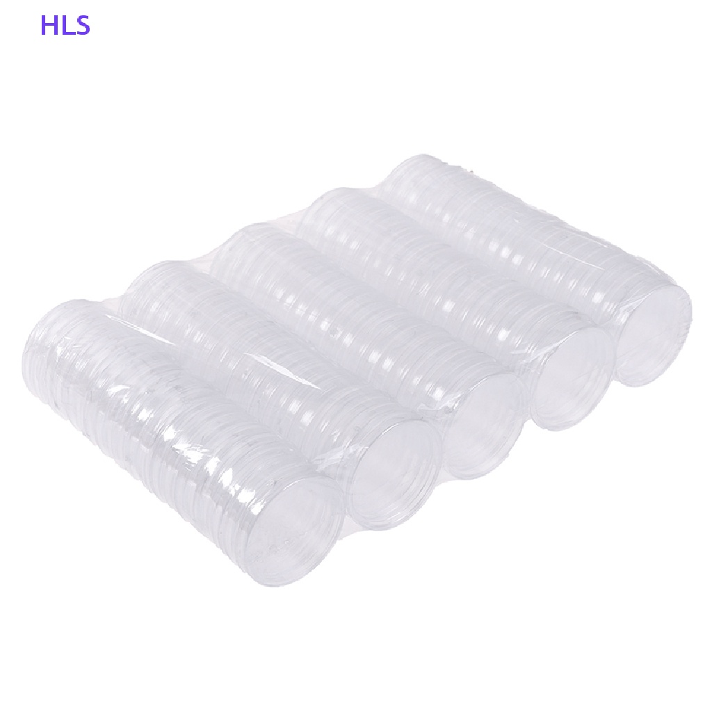 Set 100 Hộp Tròn 27mm Trưng Bày Tiền Xu Tiện Dụng Ốp