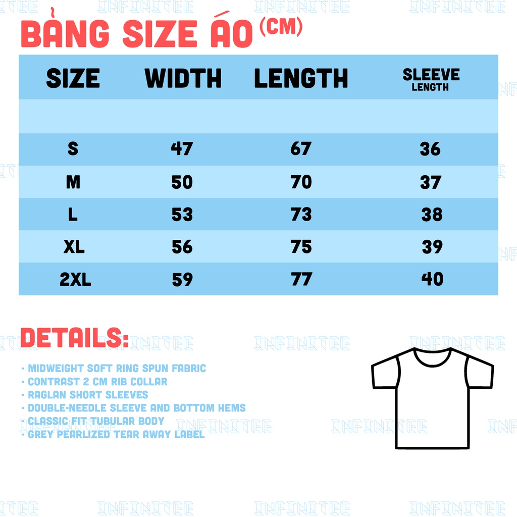 Áo thun trơn Gildan 76500 Premium Cotton - Adult Raglan T-Shirt INFINITEE