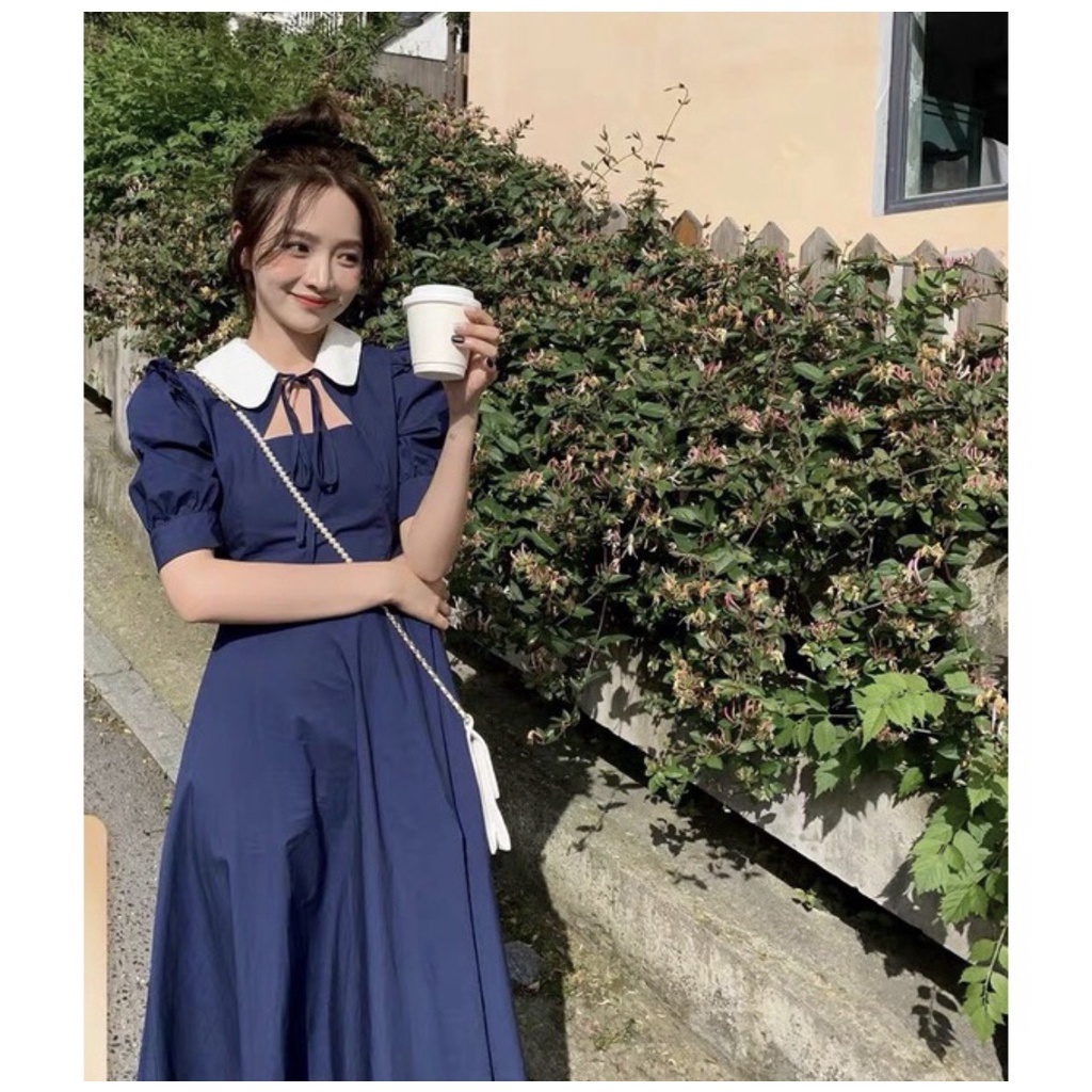 DKNTK01 Đầm Dự Tiệc Cổ Sen Hàn Quốc Bigsize Quỳnh Anh Từ 50kg Đến 100kg (M/L/XL/XXL)