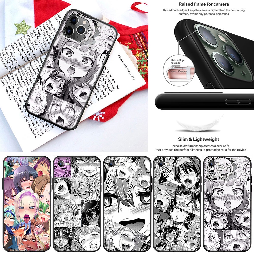 Ốp Điện Thoại Hình Anime Ahegao Waifu Sugoi Cho iPhone 5 5S 6 6S 7 8 11 Pro Max Plus SE XR ILI1