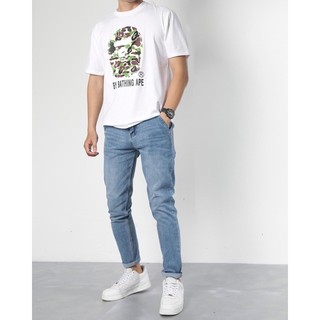 quần Jean dài nam form slimfit, màu xanh dễ phối đồ