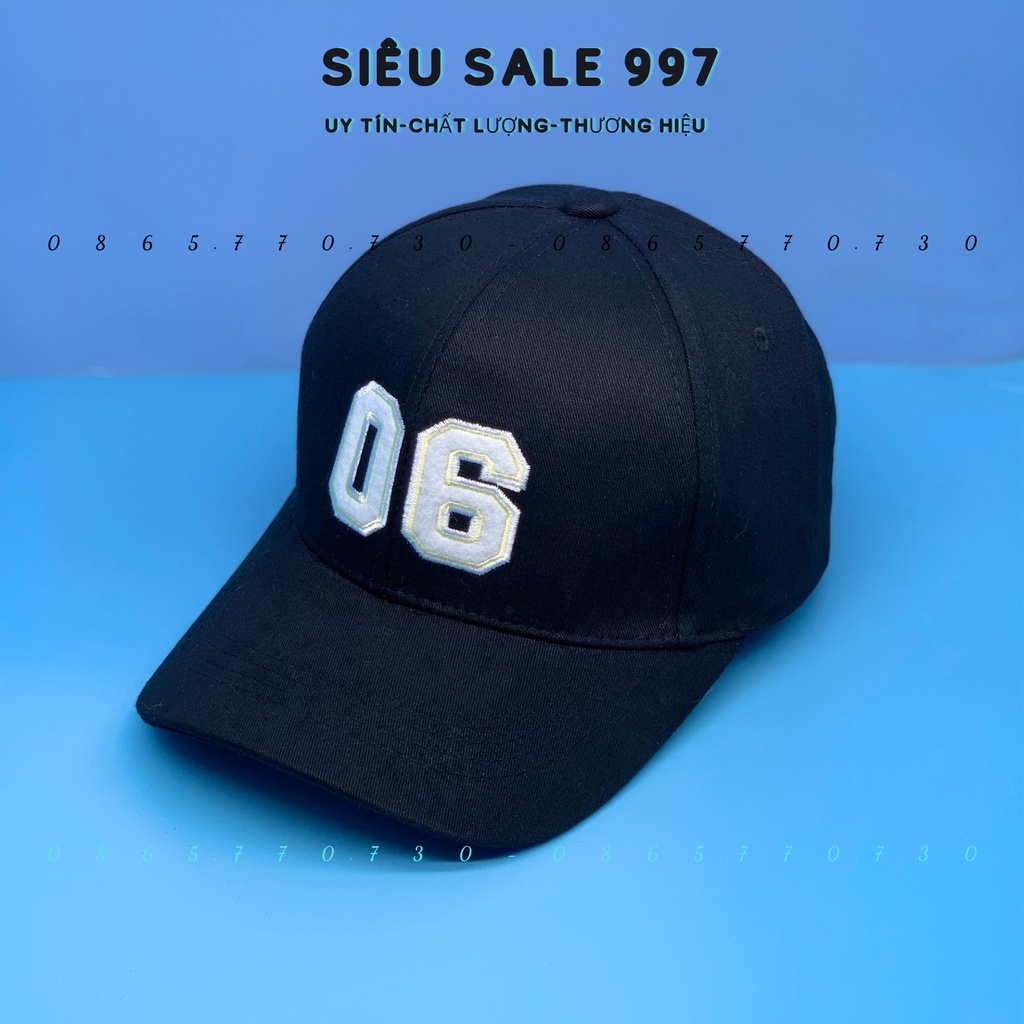 MŨ LƯỠI TRAI 06 - NÓN KẾT THÊU SỐ 06 HOT HIT THỜI TRANG CAO CẤP NHIỀU MÀU FORM CHUẨN ĐẸP