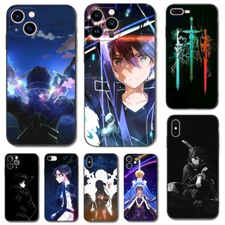 Ốp Điện Thoại tpu Dẻo Viền Đen In Hình Anime Sword Art Online Cho iphone 5s 5 s SE 2020 2016 6s 6 s 7 8 plus