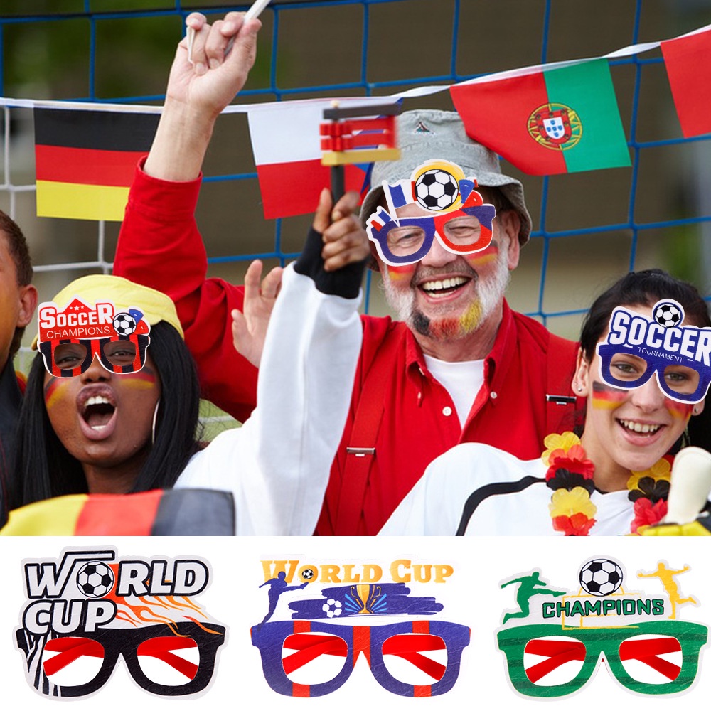 Kính bóng đá trang trí ảnh đạo cụ người hâm mộ bóng đá cung cấp kính bên