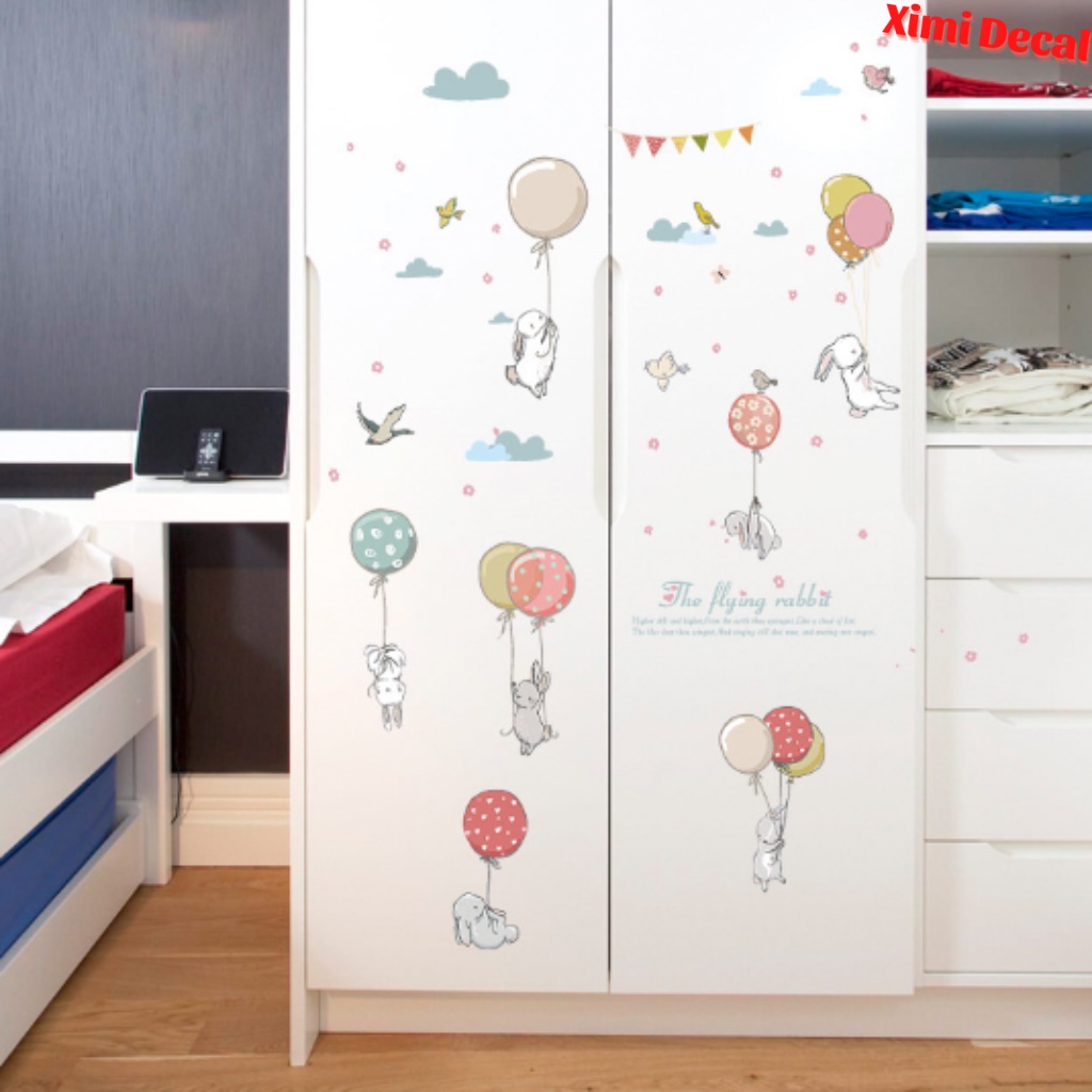 PNB42_Tranh decal dán tường/ phòng ngủ/ tủ cho bé