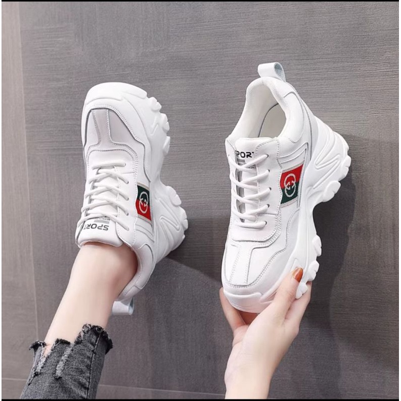 Giầy thể thao nữ độn đế 8 phân 2 vạch