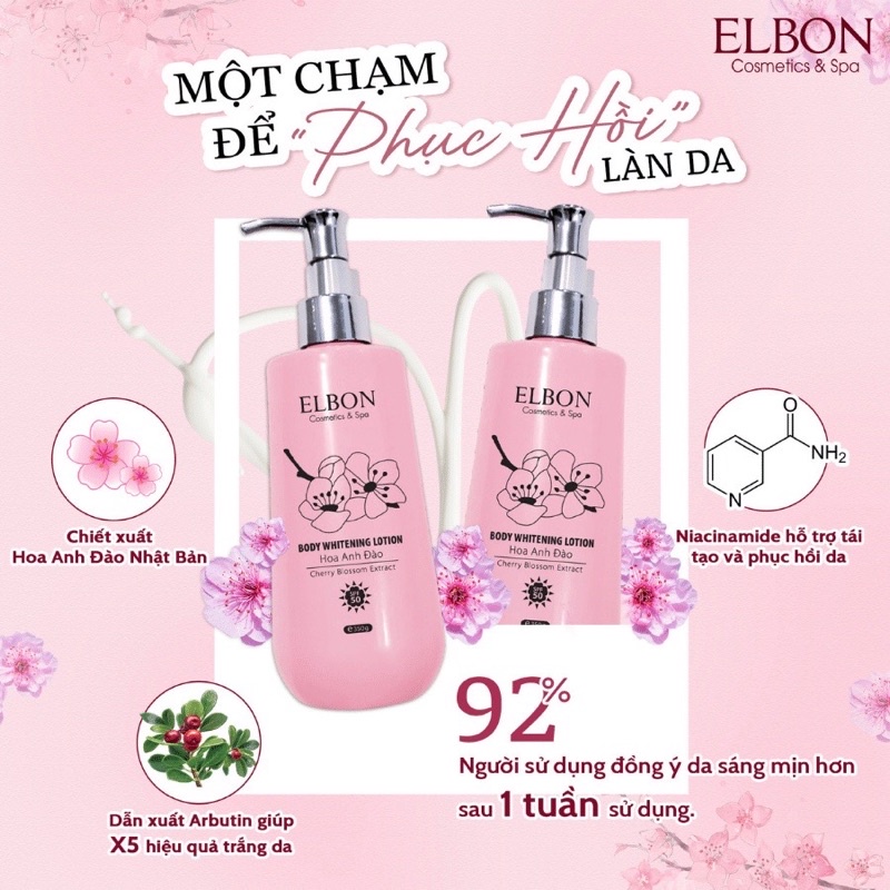 Kem Body Whitening Lotion Hoa anh đào
