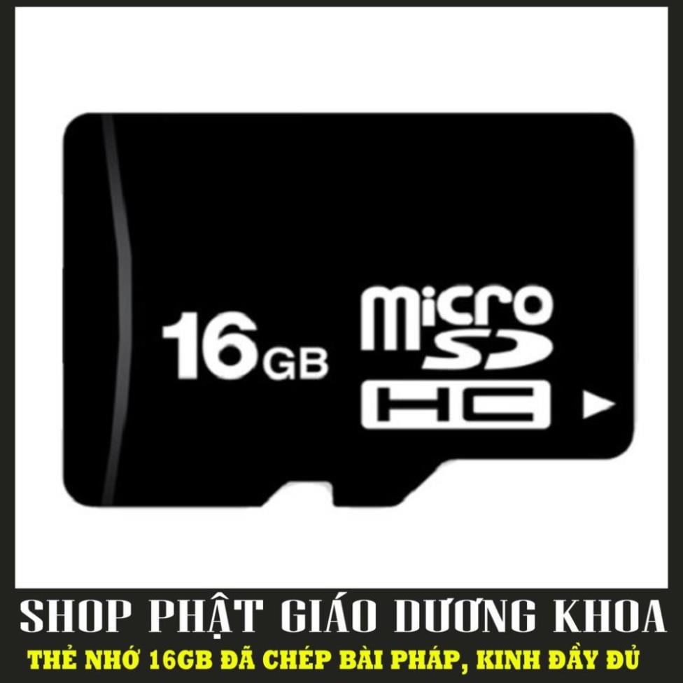 Thẻ nhớ 32G CHÙA HOẰNG PHÁP, tốc độ cao nghe pháp - ghi sẵn bài giảng pháp có kèm list nghe pháp