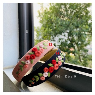 Bờm Cài Tóc Thêu Tay Cao Cấp