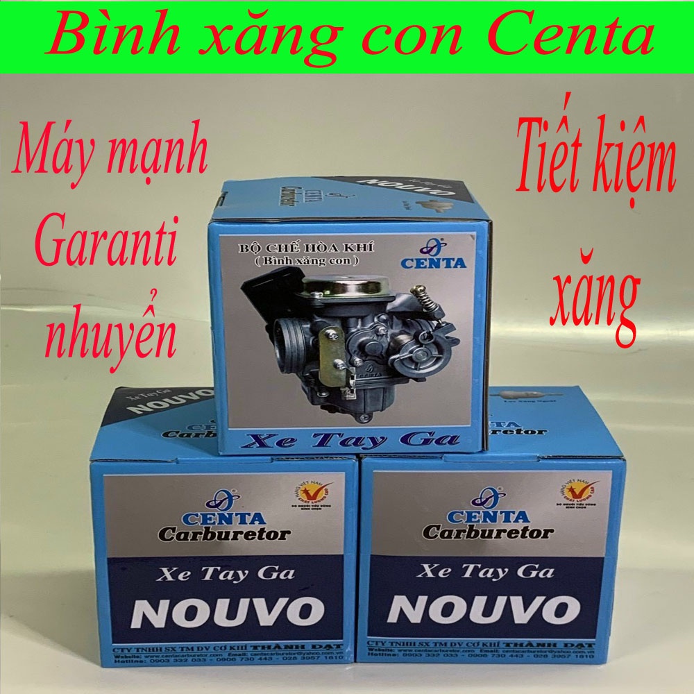 Bình xăng con Centa NOUVO tiết kiệm xăng.