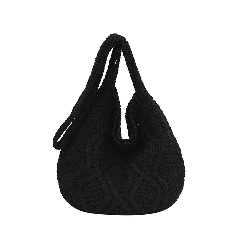 Túi Đeo Chéo Đan Len Cỡ Lớn Phong Cách Retro Hàn Quốc Thời Trang Mùa Thu Hàng Trăm Mới Cho Nữ