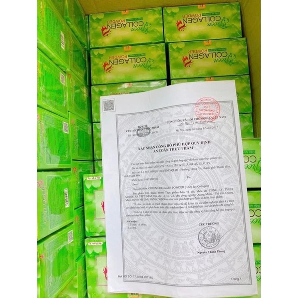 Diệp Lục Collagen đẹp da, mờ nám tàn nhang, cân bằng nội tiết tố nữ