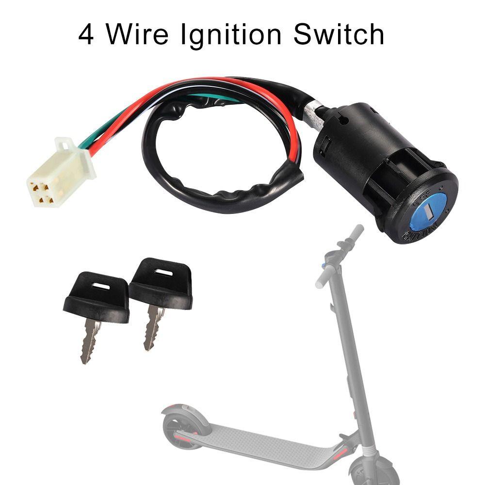 Công Tắc Đánh Lửa 4 Dây Chống Thấm Nước Kèm Vỏ Bảo Vệ Dành Cho Xe Mô