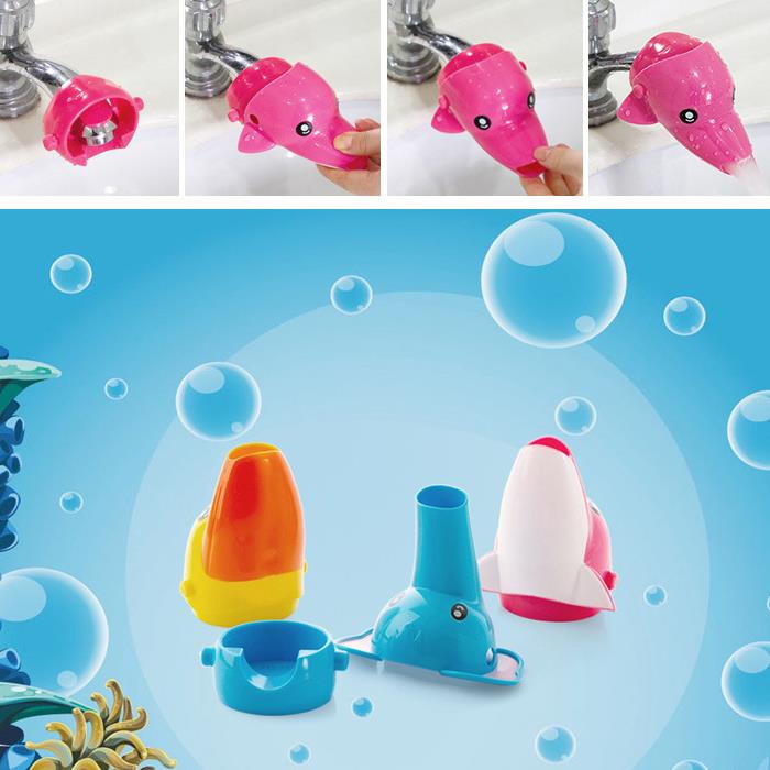 Đầu Nối Dài Vòi Nước Bằng Silicon PP Mềm Kiểu Hoạt Hình Dễ Thương Cho Bé