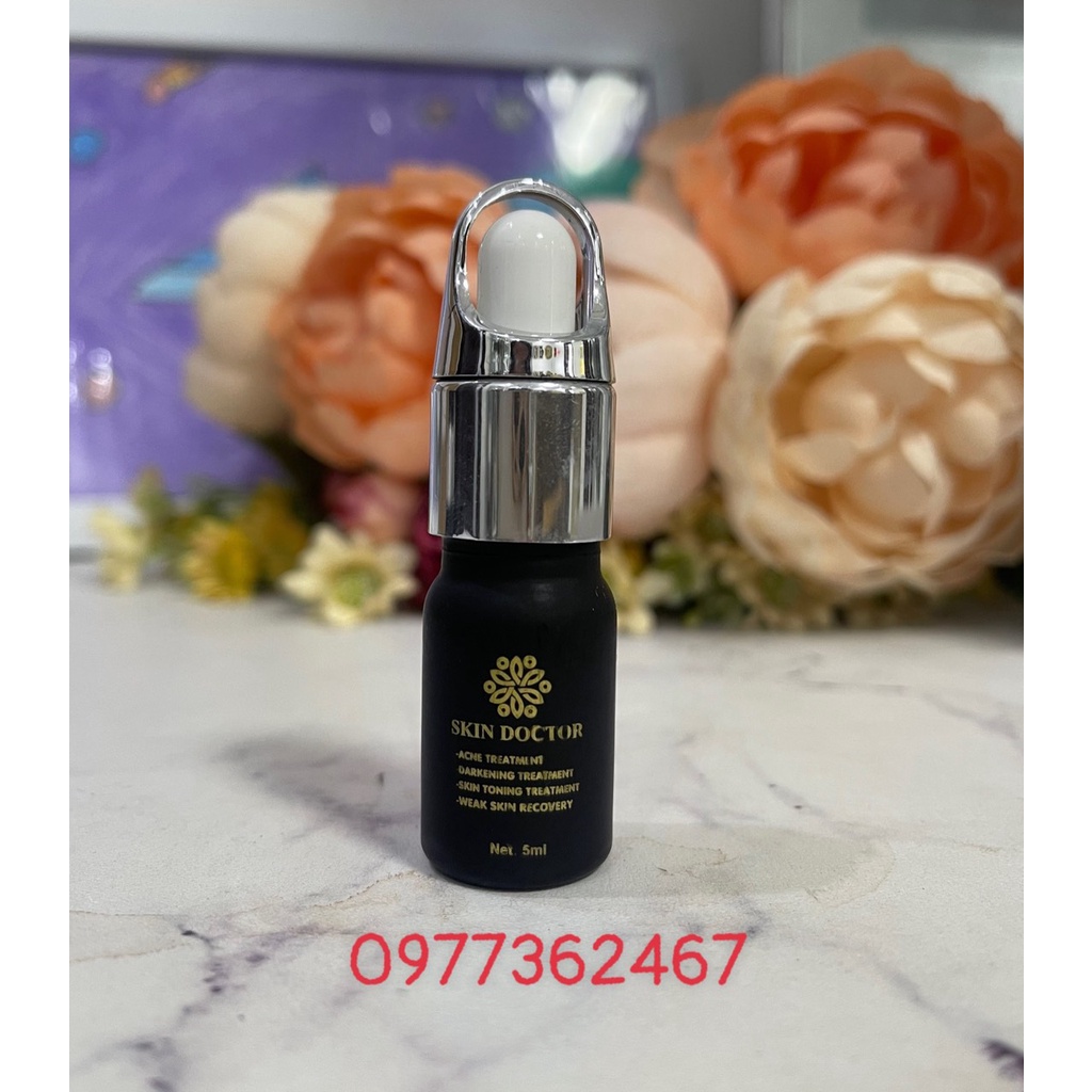 Chai lọ mỹ phẩm, chai chiết serum THỦY TINH 5ML SƠN ĐEN LỲ IN SẴN