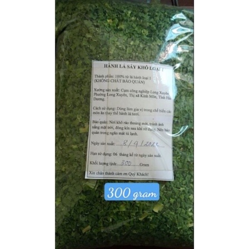 SỈ - 1 TẠ  - HÀNH LÁ XANH SẤY KHÔ