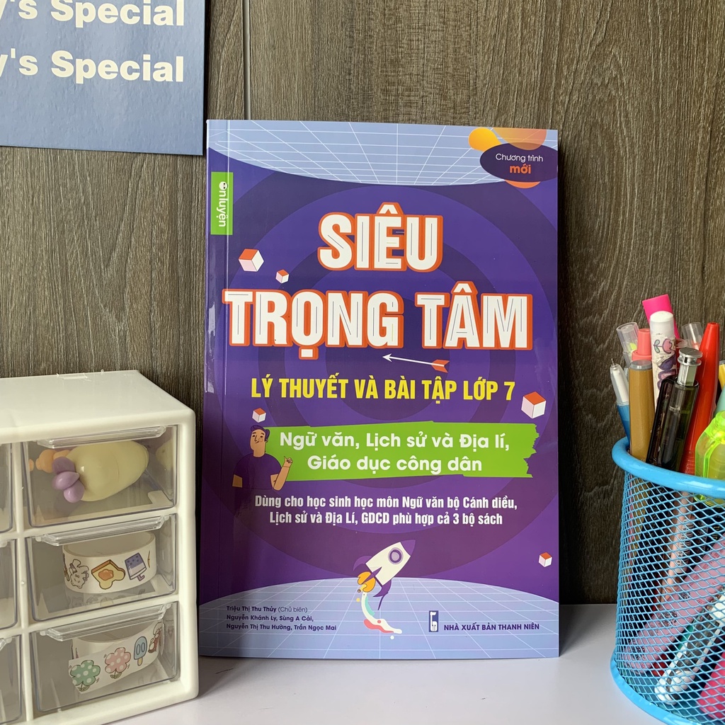 [Bộ Cánh Diều] Sách Siêu trọng tâm lớp 7 môn Văn, Khoa học xã hội viết riêng cho bộ Cánh Diều - Nhà sách Ôn luyện