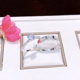Nhẫn đôi bạc ta dày dặn , tặng kèm hộp nhẫn đôi - Vàng bạc Khải Khải