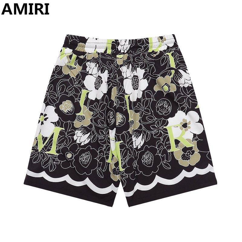 Quần Short Lưng Thun In Họa Tiết Hoa Nhỏ Thời Trang Đường Phố Unisex