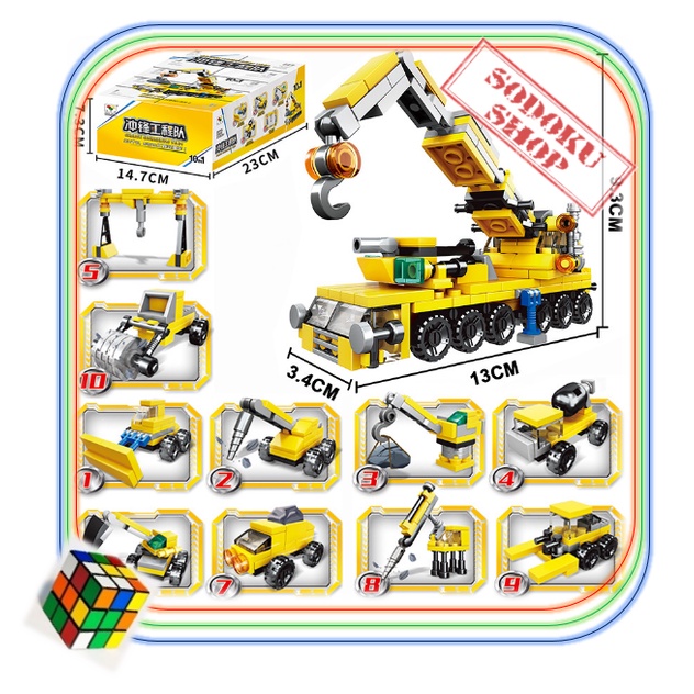 Lego Xếp Hình Robot Transformers, Bộ Lego 10in1, Đồ Chơi Giáo Dục Lego Mini Cho Bé  07036