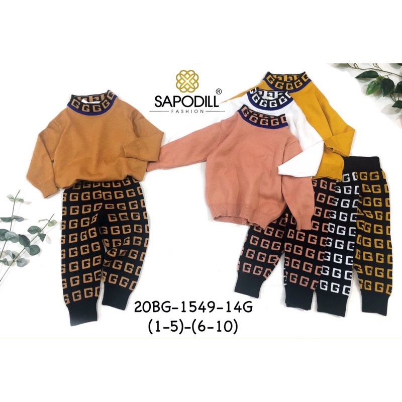 SAPODILL Bộ len cho bé gái 1-9 tuổi (hàng thiết kế, siêu dày, siêu mềm mịn)