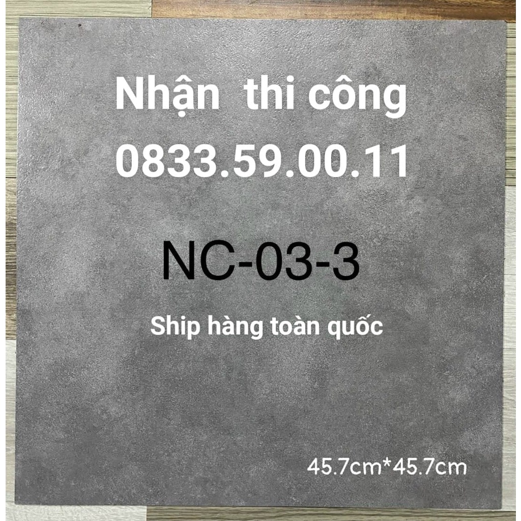 Miếng dán sàn thông minh có keo sẵn tiện lợi, kích thước 45.72cm*45.72cm*2mm
