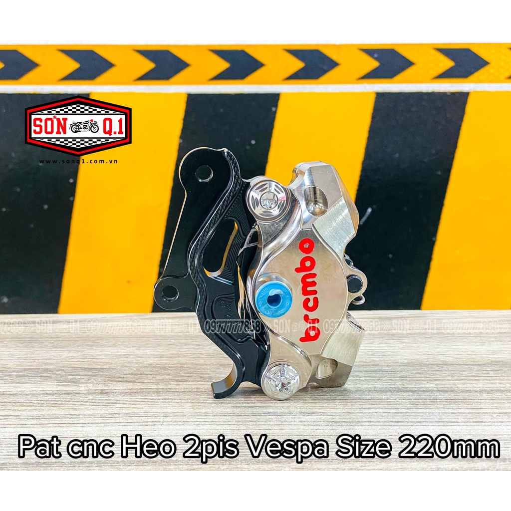 Pat CNC Heo 2Pis Cho Vespa Đi Đĩa 220 (Pat Đen)