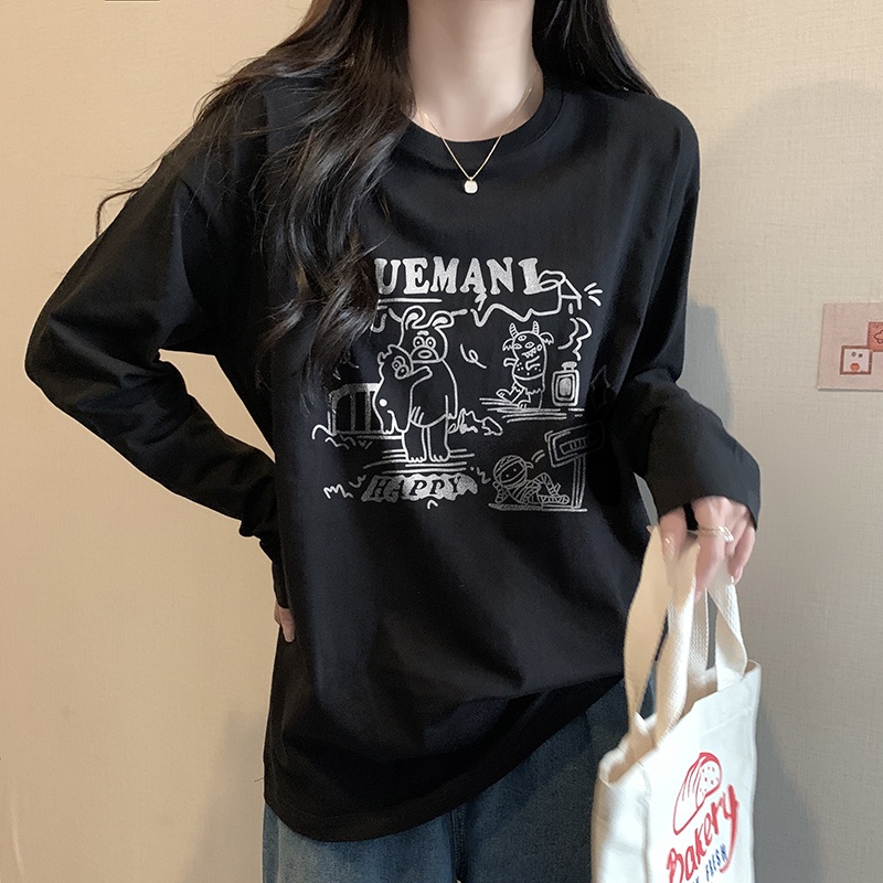 NRVP Áo Thun Nữ Dài Tay Thời Trang Hàn Quốc 2023