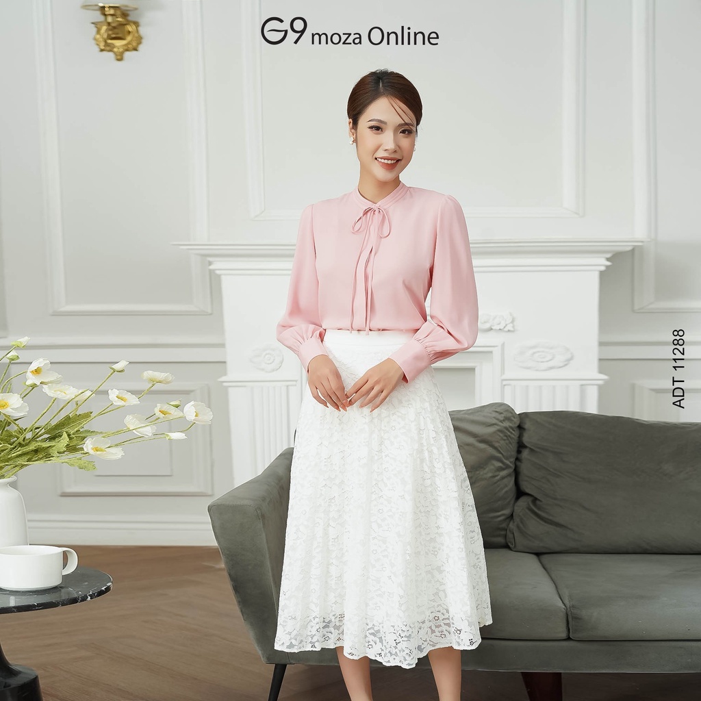 Áo sơ mi dài tay 11288 G9moza chất lụa hàn