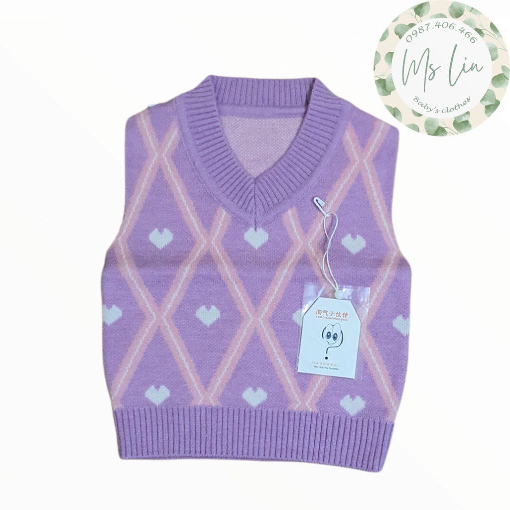 Áo Ghile Len Cho Bé Gái size 100-140(3-7 tuổi)