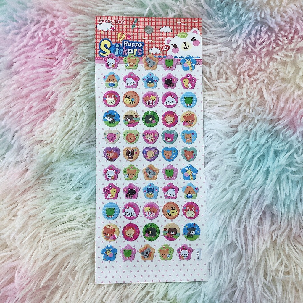 Sticker 3D, sticker cho doll, hình dán búp bê dễ thương