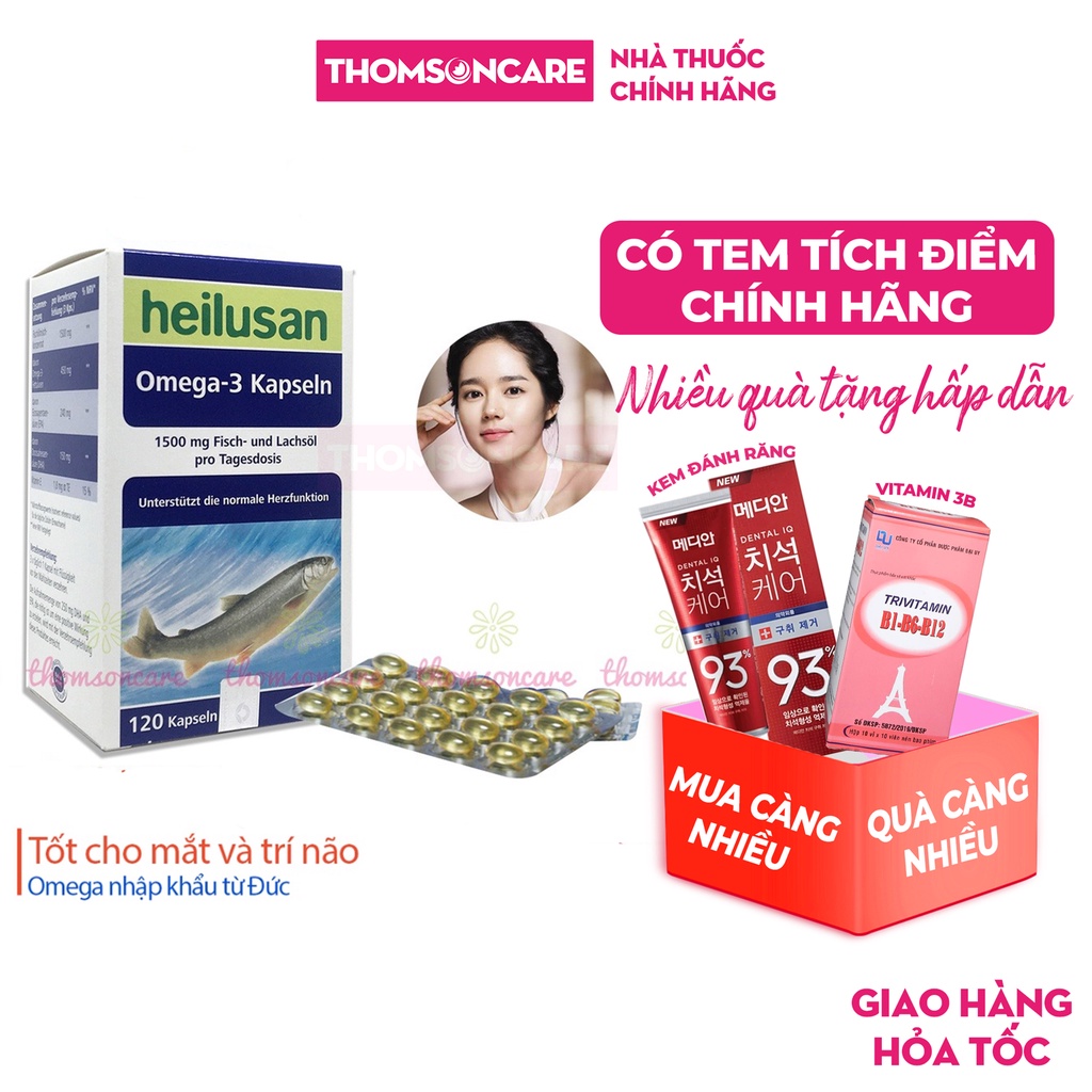 Bổ sung Omega từ dầu cá - Omega 3 Heilusan - Nhập khẩu chính hãng từ Đức.